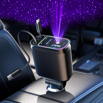 SARTLA™ Caricabatteria da auto retrattile con luce a cielo stellato