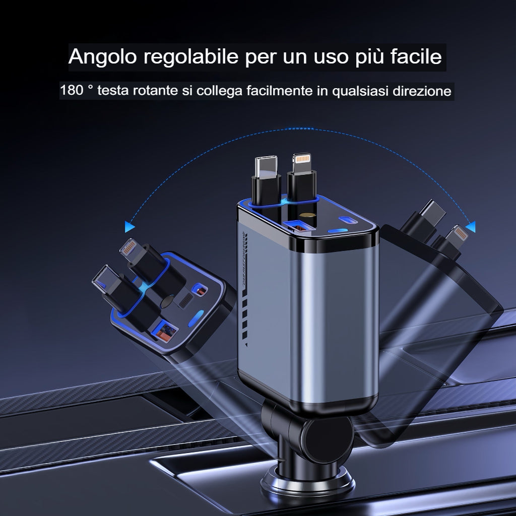 SARTLA™ Caricabatteria da auto retrattile con luce a cielo stellato