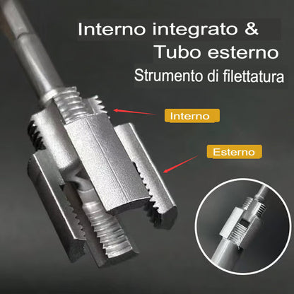 SARTLA™ Strumento integrato per la filettatura interna ed esterna dei tubi <span style="color: #487278;">(1+1 GRATIS)</span></p>