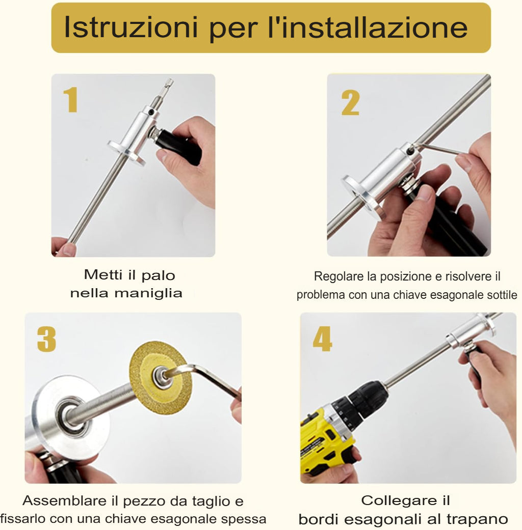 SARTLA™ Taglierina interna per tubi in PVC con rotella da taglio