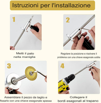 SARTLA™ Taglierina interna per tubi in PVC con rotella da taglio
