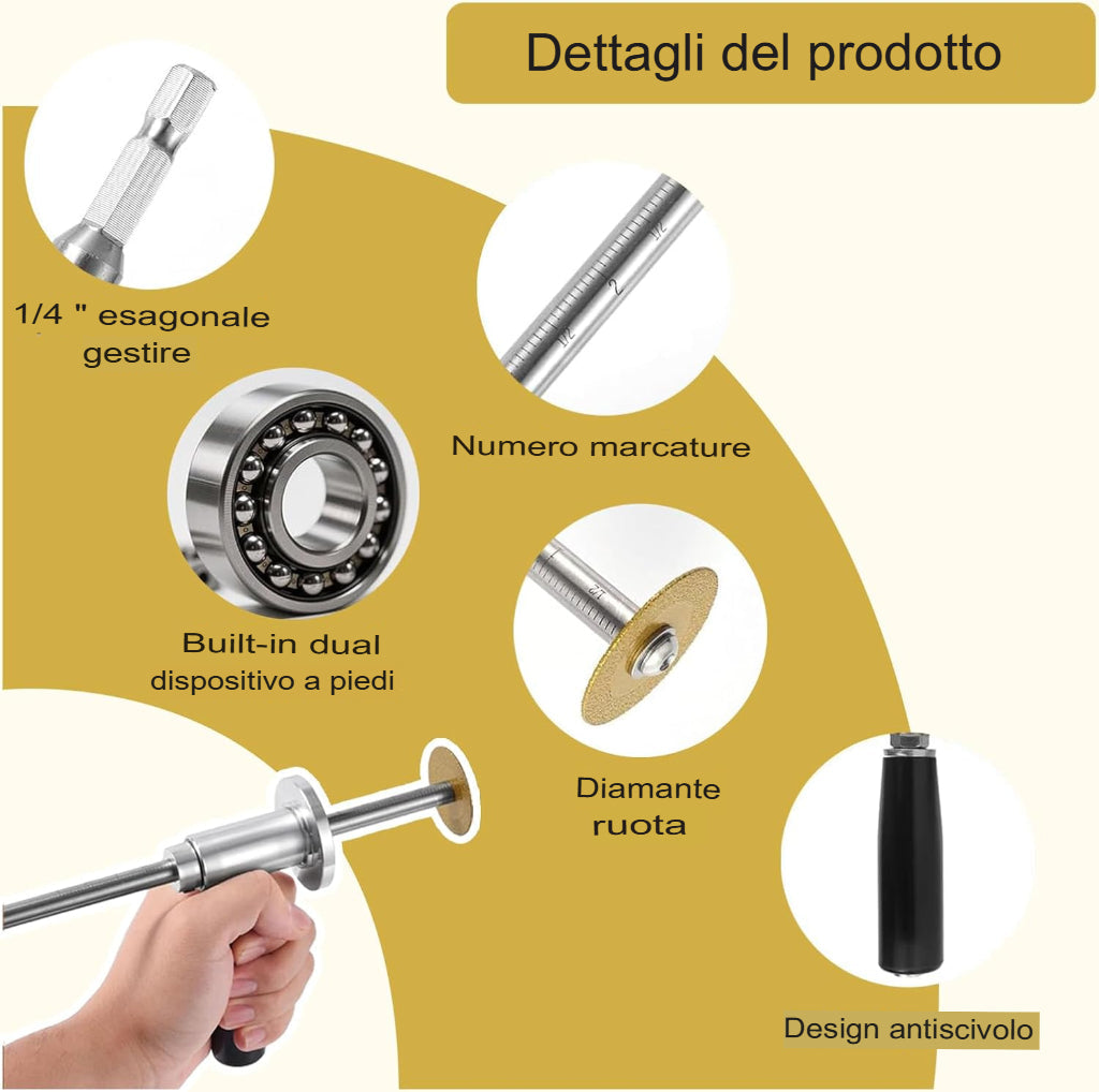 SARTLA™ Taglierina interna per tubi in PVC con rotella da taglio