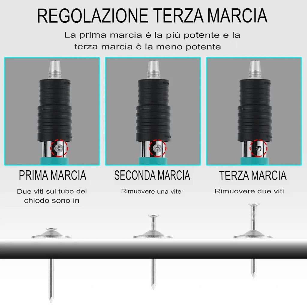 SELENTI™️ Pistola sparachiodi portatile in acciaio