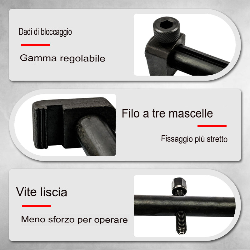 SARTLA™ Strumento regolabile per la rimozione della puleggia filettata dell'albero motore