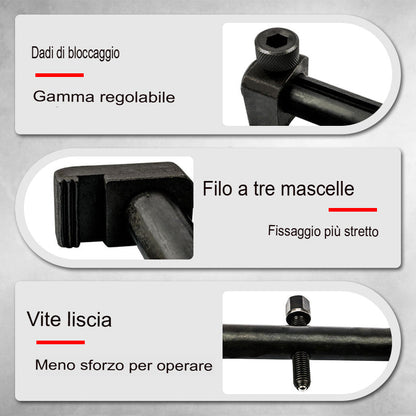 SARTLA™ Strumento regolabile per la rimozione della puleggia filettata dell'albero motore
